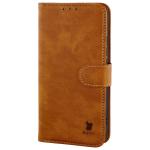 Husa flip cover Bizon Pocket compatibila cu Vivo X300 FE, Maro 4 - lerato.ro