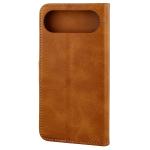 Husa flip cover Bizon Pocket compatibila cu Vivo X300 FE, Maro 5 - lerato.ro