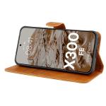 Husa flip cover Bizon Pocket compatibila cu Vivo X300 FE, Maro 6 - lerato.ro