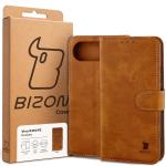 Husa flip cover Bizon Pocket compatibila cu Vivo X300 FE, Maro 7 - lerato.ro