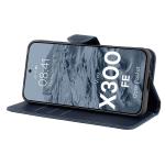 Husa flip cover Bizon Pocket compatibila cu Vivo X300 FE, Navy Blue 6 - lerato.ro