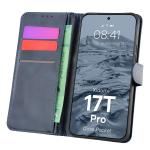 Husa flip cover Bizon Pocket compatibila cu Xiaomi 17T Pro, Navy Blue 3 - lerato.ro