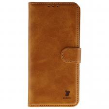 Husa flip cover Bizon Pocket compatibila cu Xiaomi 17T Pro, Maro