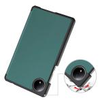 Husa Bizon Tab Croc compatibila cu Xiaomi Redmi Pad SE, 8.7 inch, Dark Green 4 - lerato.ro