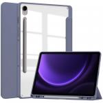 Husa Bizon Tab Clear Matt compatibila cu Samsung Galaxy Tab S9 / S9 FE, 10.9 / 11 inch, Mov 2 - lerato.ro
