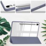 Husa Bizon Tab Clear Matt compatibila cu Samsung Galaxy Tab S9 / S9 FE, 10.9 / 11 inch, Mov 4 - lerato.ro