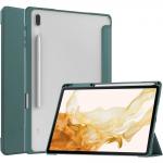 Husa Bizon Tab Clear Matt compatibila cu Samsung Galaxy Tab S8 Plus / S7 Plus / S7 FE, 12.4 inch, Dark Green 2 - lerato.ro