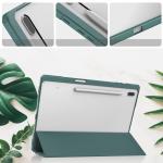 Husa Bizon Tab Clear Matt compatibila cu Samsung Galaxy Tab S8 Plus / S7 Plus / S7 FE, 12.4 inch, Dark Green 4 - lerato.ro