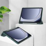 Husa Bizon Tab Clear Matt compatibila cu Samsung Galaxy Tab A9 Plus, 11 inch, Dark Green 3 - lerato.ro