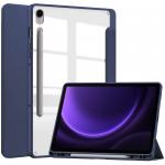 Husa Bizon Tab Clear Matt compatibila cu Samsung Galaxy Tab S9 / S9 FE, 10.9 / 11 inch, Navy Blue 2 - lerato.ro