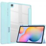 Husa Bizon Tab Clear Matt compatibila cu Samsung Galaxy Tab S6 Lite 2024/2022/2020, 10.4 inch, Light Blue 2 - lerato.ro