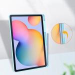 Husa Bizon Tab Clear Matt compatibila cu Samsung Galaxy Tab S6 Lite 2024/2022/2020, 10.4 inch, Light Blue 6 - lerato.ro