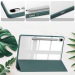 Husa Bizon Tab Clear Matt compatibila cu Samsung Galaxy Tab S9 / S9 FE, 10.9 / 11 inch, Dark Green 4 - lerato.ro