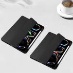 Husa Bizon Tab Clear Matt compatibila cu iPad Pro 11 inch 2024, Negru 4 - lerato.ro
