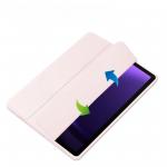 Husa Bizon Tab Clear Matt compatibila cu Samsung Galaxy Tab S9 / S9 FE, 10.9 / 11 inch, Roz 6 - lerato.ro
