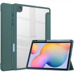 Husa Bizon Tab Clear Matt compatibila cu Samsung Galaxy Tab S6 Lite 2024/2022/2020, 10.4 inch, Dark Green 2 - lerato.ro
