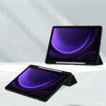 Husa Bizon Tab Clear Matt compatibila cu Samsung Galaxy Tab S9 / S9 FE, 10.9 / 11 inch, Negru 3 - lerato.ro
