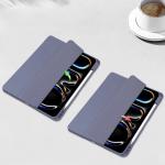 Husa Bizon Tab Clear Matt compatibila cu iPad Pro 11 inch 2024, Mov 4 - lerato.ro