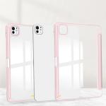 Husa Bizon Tab Clear Matt compatibila cu iPad Pro 11 inch 2024, Roz 9 - lerato.ro