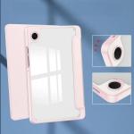 Husa Bizon Tab Clear Matt compatibila cu Samsung Galaxy Tab A11 / A9, 8.7 inch, Roz 4 - lerato.ro