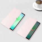 Husa Bizon Tab Clear Matt compatibila cu Samsung Galaxy Tab A11 / A9, 8.7 inch, Roz 6 - lerato.ro
