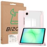Husa Bizon Tab Clear Matt compatibila cu Samsung Galaxy Tab A11 / A9, 8.7 inch, Roz 9 - lerato.ro