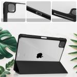 Husa Bizon Tab Clear Matt compatibila cu iPad Pro 11 inch 2022/2021/2020/2018, Negru 4 - lerato.ro