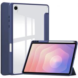 Husa Bizon Tab Clear Matt compatibila cu Samsung Galaxy Tab S11, 11 inch, Dark Blue