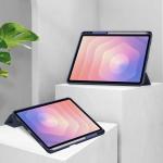 Husa Bizon Tab Clear Matt compatibila cu Samsung Galaxy Tab S11, 11 inch, Dark Blue 3 - lerato.ro