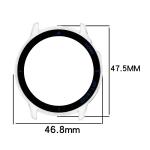 Carcasa cu protectie ecran BizonMobile Adamo compatibila cu Huawei Watch GT Runner 2, Transparent / Albastru 3 - lerato.ro