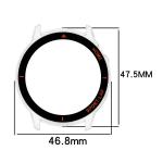 Carcasa cu protectie ecran BizonMobile Adamo compatibila cu Huawei Watch GT Runner 2, Transparent / Portocaliu 3 - lerato.ro