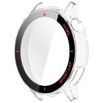 Carcasa cu protectie ecran BizonMobile Adamo compatibila cu Huawei Watch GT Runner 2, Transparent / Rosu 4 - lerato.ro
