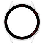Carcasa cu protectie ecran BizonMobile Adamo compatibila cu Huawei Watch GT Runner 2, Transparent / Rosu 9 - lerato.ro