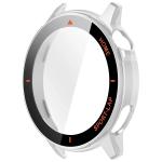 Carcasa cu protectie ecran BizonMobile Adamo compatibila cu Huawei Watch GT Runner 2, Silver / Orange 4 - lerato.ro