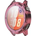 Carcasa cu protectie ecran BizonMobile Felipe compatibila cu Huawei Watch GT Runner 2 44 mm, Roz 8 - lerato.ro