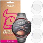 Set 6 folii de protectie Bizon HydroFlex compatibile cu Huawei Watch 4 Pro, Transparent 2 - lerato.ro