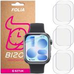 Set 6 folii de protectie Bizon HydroFlex compatibile cu Huawei Watch Fit 5, Transparent 2 - lerato.ro