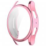 Carcasa cu protectie ecran BizonMobile Felipe compatibila cu Samsung Galaxy Watch 7 44 mm, Roz 8 - lerato.ro