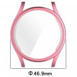 Carcasa cu protectie ecran BizonMobile Felipe compatibila cu Samsung Galaxy Watch 7 44 mm, Roz 3 - lerato.ro