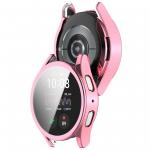 Carcasa cu protectie ecran BizonMobile Felipe compatibila cu Samsung Galaxy Watch 7 44 mm, Roz 4 - lerato.ro