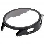 Carcasa cu protectie ecran din sticla securizata BizonMobile compatibila cu Samsung Galaxy Watch 7 44 mm, Negru 9 - lerato.ro