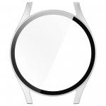 Carcasa cu protectie ecran din sticla securizata BizonMobile compatibila cu Samsung Galaxy Watch 7 44 mm, Satin Silver 9 - lerato.ro