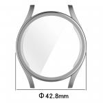 Carcasa cu protectie ecran BizonMobile Felipe compatibila cu Samsung Galaxy Watch 7 40 mm, Silver 3 - lerato.ro