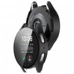 Carcasa cu protectie ecran din sticla securizata BizonMobile compatibila cu Samsung Galaxy Watch 7 40 mm, Negru 5 - lerato.ro