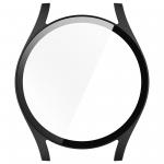 Carcasa cu protectie ecran din sticla securizata BizonMobile compatibila cu Samsung Galaxy Watch 7 40 mm, Negru 9 - lerato.ro