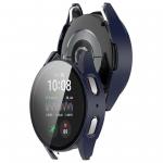 Carcasa cu protectie ecran din sticla securizata BizonMobile compatibila cu Samsung Galaxy Watch 7 40 mm, Dark Blue 5 - lerato.ro