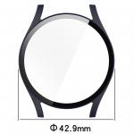 Carcasa cu protectie ecran din sticla securizata BizonMobile compatibila cu Samsung Galaxy Watch 7 40 mm, Dark Blue 3 - lerato.ro