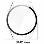 Carcasa cu protectie ecran din sticla securizata BizonMobile compatibila cu Samsung Galaxy Watch 7 40 mm, Transparent 3 - lerato.ro