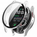 Carcasa cu protectie ecran din sticla securizata BizonMobile compatibila cu Samsung Galaxy Watch 7 40 mm, Transparent 2 - lerato.ro