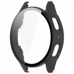 Carcasa cu protectie ecran din sticla securizata BizonMobile compatibila cu Samsung Galaxy Watch 7 40 mm, Matte Black 4 - lerato.ro